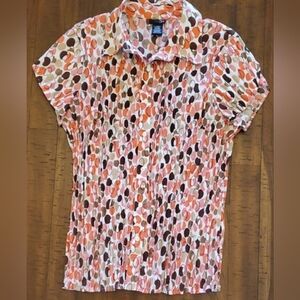 EUC Y2K East 5th Multicolor Patterned Women's Blouse - Size XL